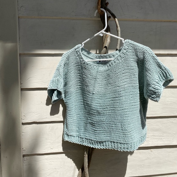 Ursa hand knit boxy short sleeved sweater - Picture 3 of 3